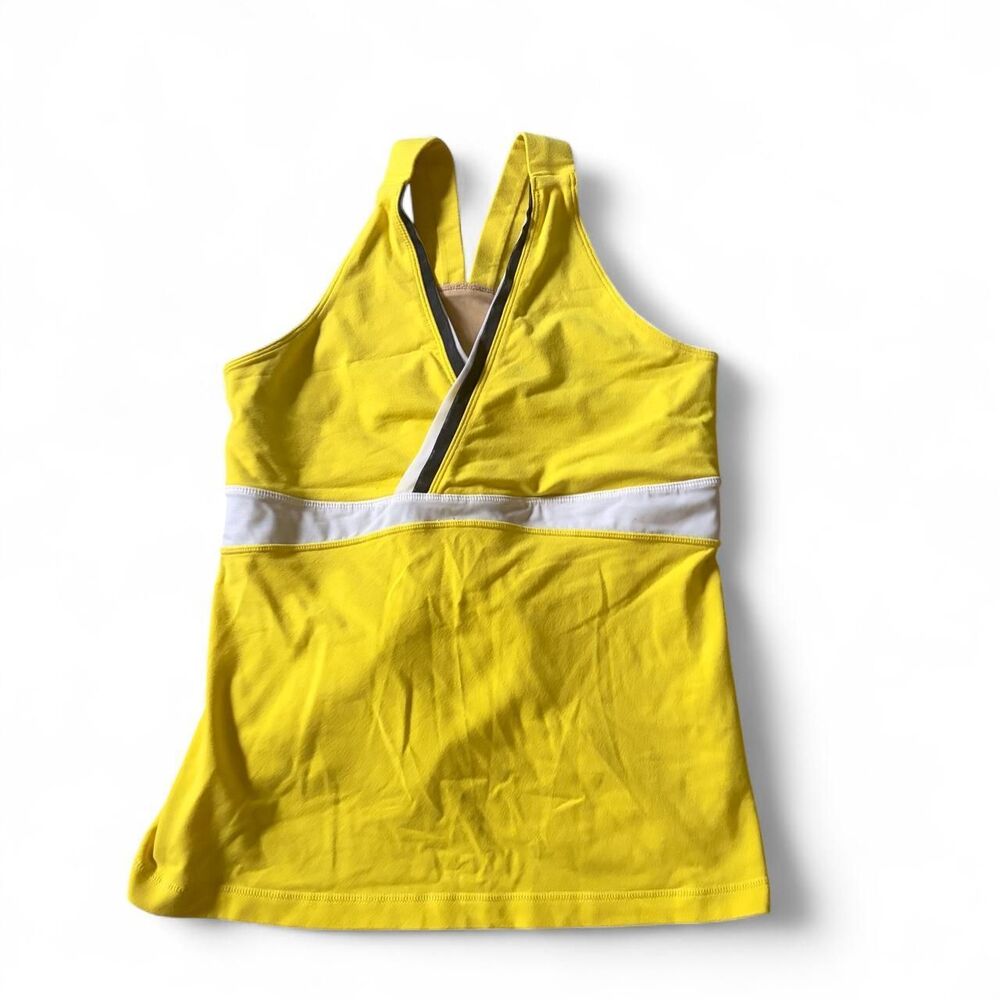 Lululemon Women's Yellow and White Vest